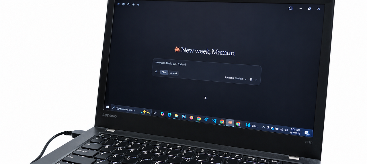 Laptop screen showing an AI chat interface, representing how AI platforms answer customer questions directly