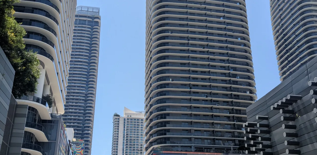 Downtown Miami skyline, representing Immigration Lawyers USA five-hub website architecture project